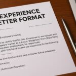 Experience Letter Format