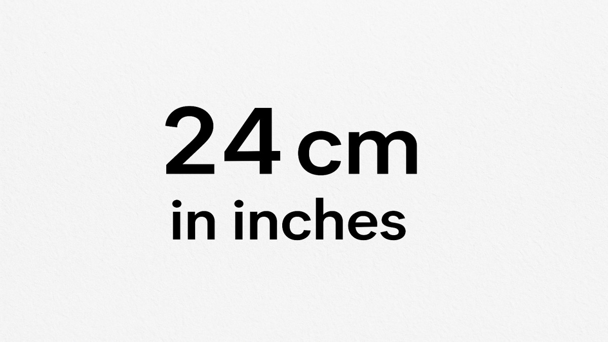 24cm in Inches