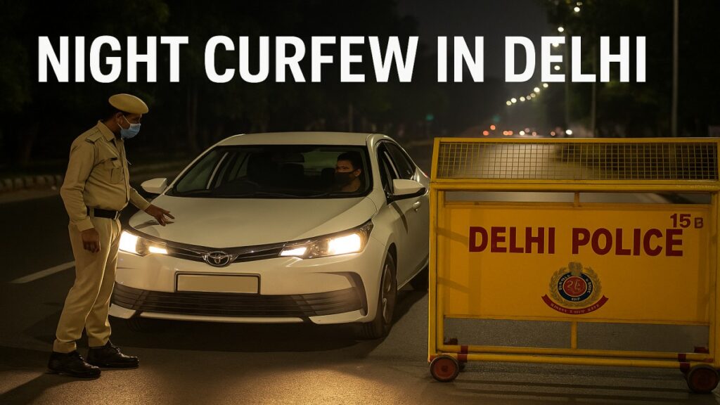 Night Curfew in Delhi